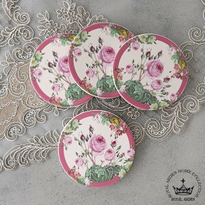 コースター ラウンド シャルローズ 4枚セット 薔薇 ローズ 華やか キッチン 雑貨 かわいい おしゃれ 裏面コルク エレガント