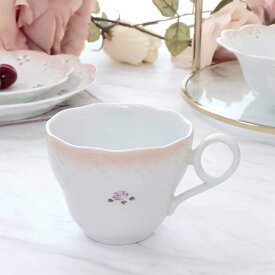 マニー Many ラ・プティ・ロザリエ ティーカップ 薔薇 ローズ レース ピンク かわいい 食器 コップ クラシカル クラシック おしゃれ