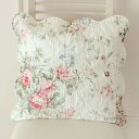 クッションカバー シャンドフルール 45×45cm ローズ 薔薇 雑貨 メール便可 ファブリック 花柄 おしゃれ エレガント かわいい