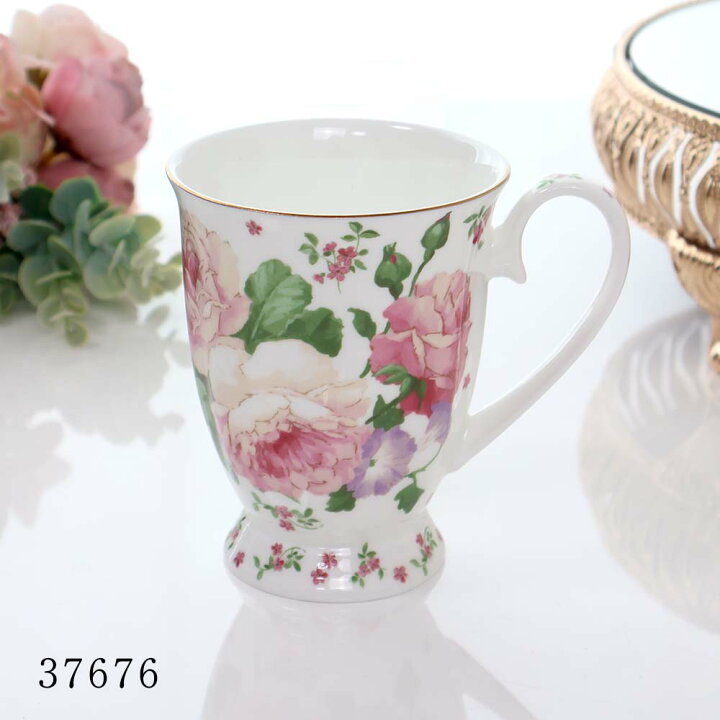 雑貨 マグカップ アート 磁器 カラフルマグカップ 動物柄 花柄 Artisan  