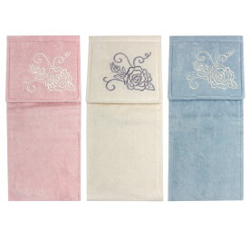 ペーパーホルダーカバー クリアローズ 薔薇 雑貨 ローズ かわいい おしゃれ ピンク ホワイト 白 バラ