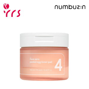 �����j���[�A��[NUMBUZIN �i���o�[�Y�C��] 4�Ԗь��[�����܂����g�i�[�p�b�h(70��) / No.4 Pore Zero Peeled Egg Toner Pad - 190ml (70pcs) / �X�L���P�A�p�b�h / �p���P�A