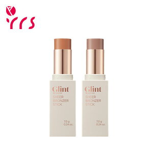 �����[�Y�����A�g�p�����ԋ�[Glint �O�����g] �V�A�[�u�����U�[�X�e�B�b�N, 2�F / Sheer Bronzer Stick - 7g #01 Caramel / #02 Smoked / EXP.2026-05��07���܂�