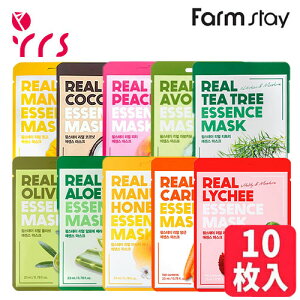 [YAgpԋ߁I[FARM STAY t@[XeC] AGbZX}XNpbN 10, 10 / Real Essence Mask - 10pcs / S10 I\