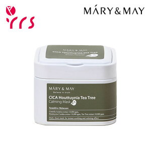[MARY&MAY }[AhC] VJhN_~eB[c[ J[~O}XNpbN, 30 / CICA Houttuynia Tea Tree Calming Mask - 400g (30ea)