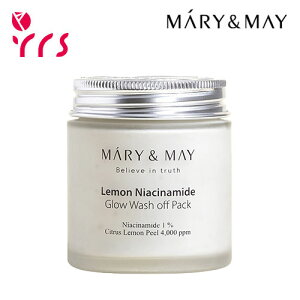 [MARY&MAY }[AhC] iCAVA~hO[EHbVItpbN, 125g / Lemon Niacinamide Glow Wash Off Pack - 125g