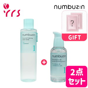 ��1�ԃV���[�Y2�_�Z�b�g [NUMBUZIN �i���o�[�Y�C��] 1�� �������Ղ�93�������g�i�[ + 1�� �K���o�j�b�N�p���g�e���_�X�[�W���O�Z���� / No.1 Pure Full Calming Herb Toner - 300ml + No.1 Pantothenic B5 Active Sooth
