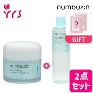 ��1�ԃV���[�Y2�_�Z�b�g [NUMBUZIN �i���o�[�Y�C��] 1�� �������Ղ�93�������g�i�[ + 1�� �h��p���g�e���_�X�[�W���O�N���[�� / No.1 Pure Full Calming Herb Toner - 300ml + No.1 Pantothenic B5 Active Soothing Cream