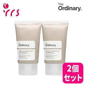 ��2�Z�b�g�����[�Y����[THE ORDINARY �W�I�[�f�B�i���[] �r�^�~��C�T�X�y���V����23���{HA�X�t�B�A�X2��, 30ml / Vitamin C Suspension 23% + HA Spheres 2% - 30ml x 2p / EXP.2026-12��1���܂�