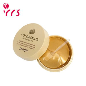 [PETITFEE v`tF] S[hXlCnChQACpb` / Hydrogel Eye Patch - 1pack (60pcs) #Gold & Snail