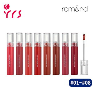 �����[�Y����[ROMAND �����A���h] �O���X�e�B���O�E�H�[�^�[�e�B���g / Glasting Water Tint - 4g / #02 Red Drop #03 Brick River #04 Vintage Ocean #05 Rose Splash #08 Rose Stream / 5��J���[�I���\�I