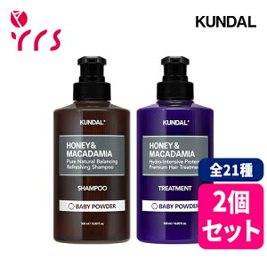 Iׂ2Zbg [KUNDAL N_] lC`[ Vv[  veC g[gg / Honey Macadamia Natural Shampoo & Protein Treatment - 500ml×2