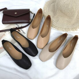 3colorパンプス 痛くない ローヒール ぺたんこ レディース 柔かい 通勤 カジュアルパンプス 走れる バレエシューズ ぺたんこ靴 フラットシューズ スクエアトゥ