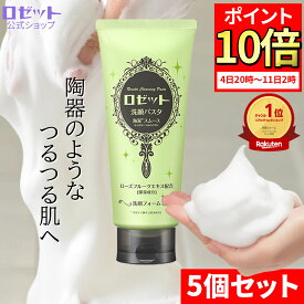 【ポイント10倍★8月4日20時～】洗顔フォーム 毛穴 洗顔料 ロゼット洗顔パスタ 海泥スムース WEB限定1.5倍大容量180g 5本セット 洗顔 泡 メンズ 男性 泥 クレイ 大容量 黒ずみ 角質 毛穴汚れ 毛穴ケア 保湿 毛穴洗顔 泥洗顔 皮脂 角栓 毛穴対策 鼻 緑 くすみ いちご鼻
