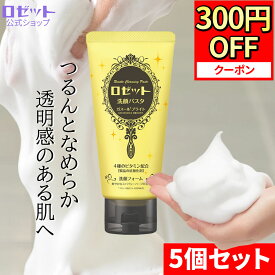 【11月15日限定300円OFFクーポン】洗顔フォーム くすみ ロゼット洗顔パスタ ガスールブライト 120g×5本セット 合計600g 洗顔料 洗顔 泡洗顔 角質 泥洗顔 クレイ ビタミン 透明感 洗顔クリーム スキンケア 毛穴 毛穴汚れ 毛穴ケア 角質ケア くすみ対策 透明感 黄色 ロゼット