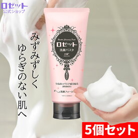 洗顔フォーム 乾燥肌 敏感肌 ロゼット洗顔パスタ 白泥 WEB限定大容量180g 5本セット 洗顔料 洗顔 乾燥 保湿 泡洗顔 泥 泥洗顔 クレイ クレイ洗顔 泡 うるおい スキンケア 毛穴 子供 メンズ 男性 ヒアルロン酸 カサカサ しっとり