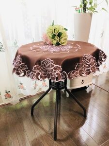 �u���E����J�b�g���[�N�h�J/85X85cm�@�@���F�@brown�@�~�`�@�ē��ׁ@�@��303