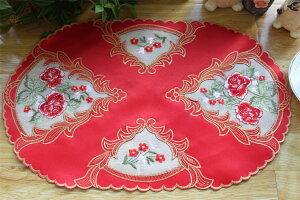 2���Z�b�g�@�e�[�u���Z���^�[28X45cm�@�N���X�}�X�R�[�f�B�l�[�g