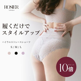 ＼0の付く日限定★P10倍／ 【公式】 エブリディ マジカルレースショーツ ショーツ ハイウェスト ハーリップトゥ herlipto 小嶋陽菜 深め 締めつけない 伸縮性 ストレッチ 通気性 引き締め 食い込まない レディース レースショーツ 美尻 送料無料 ROSIER バレンタイン