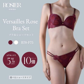 ＼0の付く日限定★P10倍／ 【公式】 ヴェルサイユローズ ブラセット ブラ ショーツ 上下セット ハーリップトゥ herlipto 小嶋陽菜 谷間 痛くない 脇高 脇肉 下着 レース レディース 送料無料 ROSIER バレンタイン