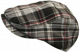 【現品限り】 ヘンプチェック464 ハンチング カジュアル・涼しい 春夏 帽子・日本製 麻100%・通気性・チェック柄 大きいサイズOK sp412