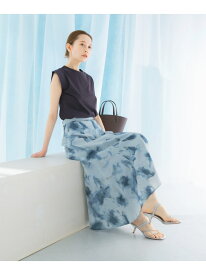 【SALE／50%OFF】前後2WAYマーブルプリントフレアスカート URBAN RESEARCH ROSSO アーバンリサーチロッソ スカート その他のスカート ブルー ピンク【RBA_E】【送料無料】[Rakuten Fashion]