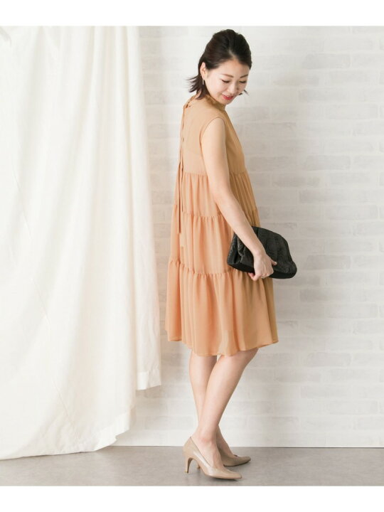 楽天市場】【SALE／50%OFF】kaene シフォンティアードワンピース URBAN 