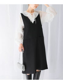 【SALE／50%OFF】『UR TECH』ジャンパーワンピース URBAN RESEARCH ROSSO アーバンリサーチロッソ ワンピース・ドレス ワンピース ブラック【RBA_E】【送料無料】[Rakuten Fashion]
