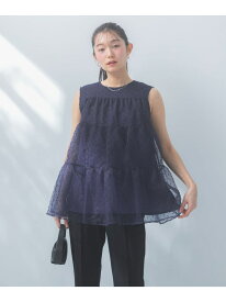 シアードットティアードブラウス URBAN RESEARCH ROSSO アーバンリサーチロッソ トップス シャツ・ブラウス ネイビー ホワイト【送料無料】[Rakuten Fashion]