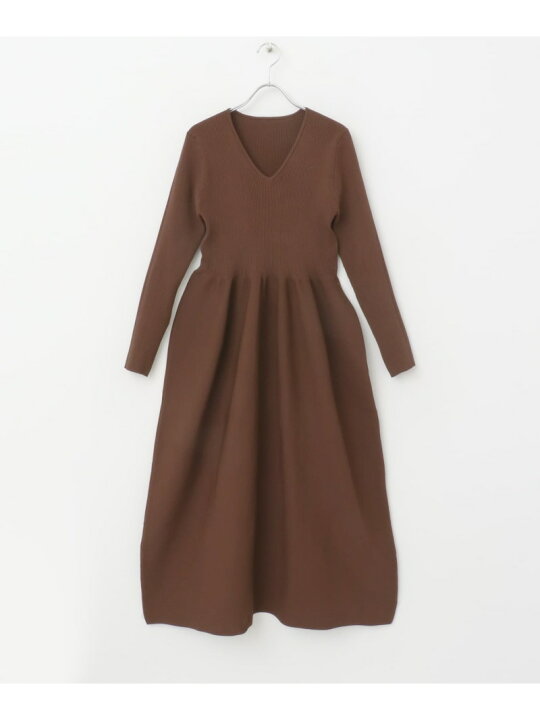 楽天市場】【SALE／20%OFF】フォルムシルエットVネックリブワンピース 