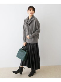 【SALE／60%OFF】F by ROSSO ヘアリーニットプルオーバー+ニットスカーフ URBAN RESEARCH ROSSO アーバンリサーチロッソ トップス ニット ベージュ ホワイト グレー【RBA_E】【送料無料】[Rakuten Fashion]