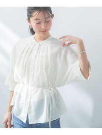 【SALE／60%OFF】『WEB/一部店舗限定』リネン混ドルマンタックブラウス URBAN RESEARCH ROSSO アーバンリサーチロッソ トップス シャツ・ブラウス ブラック ブルー ホワイト【RBA_E】【送料無料】[Rakuten Fashion]