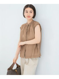 【SALE／60%OFF】フリルディテールノースリーブブラウス URBAN RESEARCH ROSSO アーバンリサーチロッソ トップス シャツ・ブラウス ベージュ ブラック ホワイト【RBA_E】【送料無料】[Rakuten Fashion]