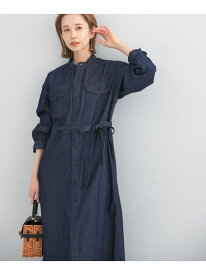 【SALE／10%OFF】『別注』Lee*ROSSO BELTED DENIM DRESS URBAN RESEARCH ROSSO アーバンリサーチロッソ ワンピース・ドレス ワンピース ホワイト ブルー【RBA_E】【送料無料】[Rakuten Fashion]