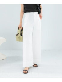 【SALE／50%OFF】コットンツイルワイドパンツ URBAN RESEARCH ROSSO アーバンリサーチロッソ パンツ その他のパンツ ブラウン ホワイト【RBA_E】【送料無料】[Rakuten Fashion]