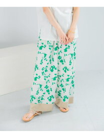 【SALE／50%OFF】フラワーモチーフプリントパンツ URBAN RESEARCH ROSSO アーバンリサーチロッソ パンツ その他のパンツ グリーン ブルー【RBA_E】【送料無料】[Rakuten Fashion]