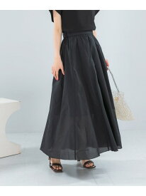 【SALE／60%OFF】メモリーコットンフレアスカート URBAN RESEARCH ROSSO アーバンリサーチロッソ スカート ロング・マキシスカート ブラック オレンジ【RBA_E】【送料無料】[Rakuten Fashion]