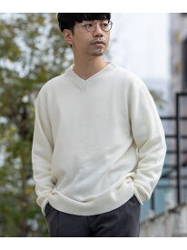 【SALE／50%OFF】『XLサイズあり』ハミルトンラムズウールVネックニット URBAN RESEARCH ROSSO アーバンリサーチロッソ トップス ニット ベージュ ホワイト グレー ブラック ブルー ネイビー【RBA_E】【送料無料】[Rakuten Fashion]