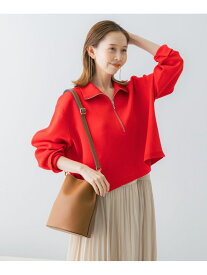 【SALE／50%OFF】ハーフジップニット URBAN RESEARCH ROSSO アーバンリサーチロッソ トップス ニット レッド【RBA_E】【送料無料】[Rakuten Fashion]