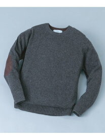 『XLサイズあり』ハミルトンラムズウールエルボーパッチニット URBAN RESEARCH ROSSO アーバンリサーチロッソ トップス ニット ベージュ ブラウン グリーン ブラック ネイビー グレー【先行予約】*【送料無料】[Rakuten Fashion]