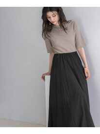 【SALE／10%OFF】『一部WEB限定カラー』ニットドッキングワンピース URBAN RESEARCH ROSSO アーバンリサーチロッソ ワンピース・ドレス ワンピース ブラック ベージュ【RBA_E】【送料無料】[Rakuten Fashion]