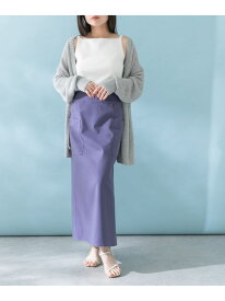 【SALE／50%OFF】リネンストレッチスリットスカート URBAN RESEARCH ROSSO アーバンリサーチロッソ スカート その他のスカート ブラウン ブラック【RBA_E】【送料無料】[Rakuten Fashion]