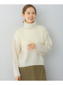 【SALE／60%OFF】エアリーヤーンドッキングニットプルオーバー URBAN RESEARCH ROSSO アーバンリサーチロッソ トップス ニット ブラック グレー ホワイト【RBA_E】【送料無料】[Rakuten Fashion]