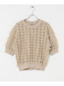 Torrazzo Donna SHEER SHAGGY TOP URBAN RESEARCH ROSSO アーバンリサーチロッソ トップス ニット ホワイト グレー ブラック【送料無料】[Rakuten Fashion]