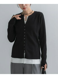 Torrazzo Donna LAYERED V-NECK TOP URBAN RESEARCH ROSSO アーバンリサーチロッソ トップス ニット グレー ブラック【送料無料】[Rakuten Fashion]