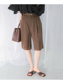 【SALE／50%OFF】ラミーハーフパンツ URBAN RESEARCH ROSSO アーバンリサーチロッソ パンツ その他のパンツ ブラック ブラウン【RBA_E】【送料無料】[Rakuten Fashion]