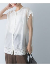 【SALE／40%OFF】CHIGNON レースシアーフレンチブラウス URBAN RESEARCH ROSSO アーバンリサーチロッソ トップス シャツ・ブラウス ホワイト ブラック カーキグリーン【RBA_E】【送料無料】[Rakuten Fashion]