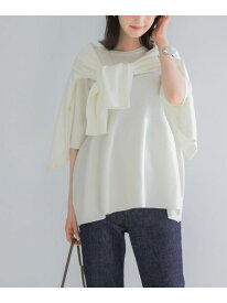 『WEB限定』フォルムニットアンサンブル URBAN RESEARCH ROSSO アーバンリサーチロッソ トップス ニット ネイビー ホワイト【送料無料】[Rakuten Fashion]