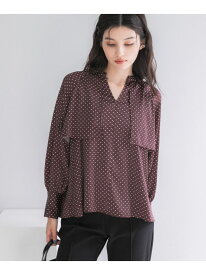 『WEB限定』ケープドットブラウス URBAN RESEARCH ROSSO アーバンリサーチロッソ トップス シャツ・ブラウス ホワイト ブラウン【送料無料】[Rakuten Fashion]