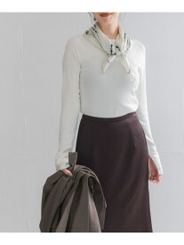 シルク混コンパクトリブニット URBAN RESEARCH ROSSO アーバンリサーチロッソ トップス ニット ブルー ネイビー ホワイト【送料無料】[Rakuten Fashion]